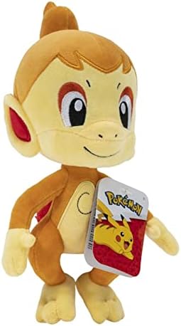 Pokemon PKW2692 Chimchar PLUSH-8-Inch Pokemon Plush-Authentic Details- Multi