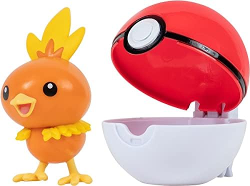 Pokemon Clip'n'Go Poke Balls - Firefly Pokeball Unisex Articulated Figure Standard