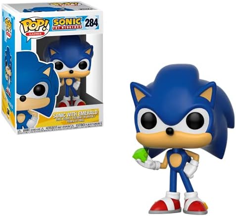 Funko POP Sonic The Hedgehog - Sonic with Emerald Funko Vinyl Figure Bundled with