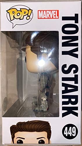 Funko Pop Avengers Endgame Tony Stark Iron Man Glow in the Dark Action Figure Red and Gold