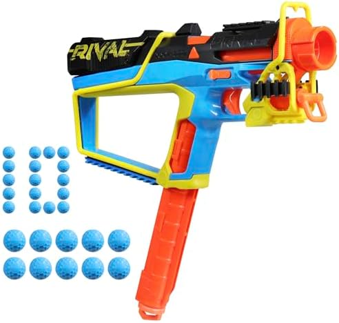Nerf Rival Mirage XXIV-800 Blaster 10 Nerf Rival Accu-Rounds 2 Ways to Load 8 Round