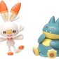 Pokemon New Sword and Shield Battle Action Figure 2 Pack - Munchlax and Scorbunny 2-Inch