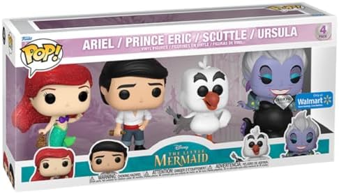 Funko Pop Disney Little Mermaid 4pk DGLTExc Vinyl Figure - 69110
