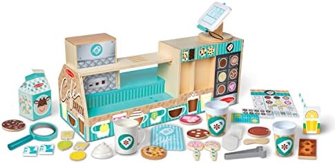 Melissa & Doug Melissa Doug Wooden Cafe Barista Coffee Shop 35 Pieces - FSC Certified