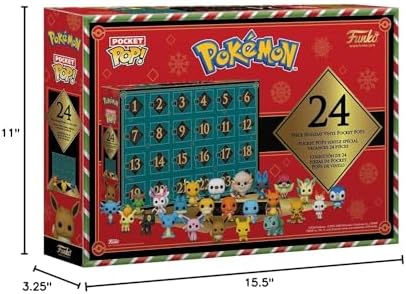 Funko Pop Vinyl Figure Pop Holiday Calendar - Charmander Salameche Glumanda - Pokemon 24 Pocket S - Collectable Vinyl Figure