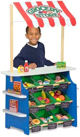 Melissa & Doug Melissa Doug Wooden Grocery Store and Lemonade Stand - Reversible Awning 9