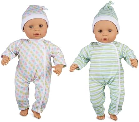 Melissa & Doug Melissa Doug Mine to Love Twins Sebastian Sofia 15 Medium Skin-Tone Boy and Girl Baby Doll