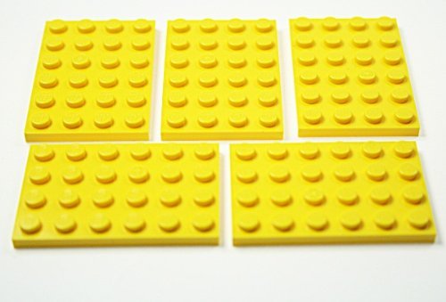 LEGO City Building Plates with 4x6 Knobs Yellow (3032)