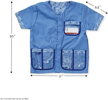 Melissa & Doug Melissa Doug Veterinarian Role Play Costume Dress-Up Set 9 pcs