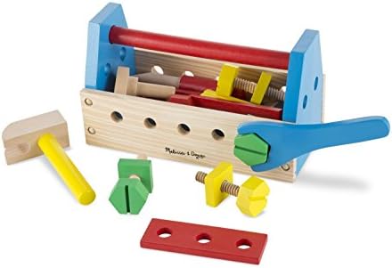 Melissa & Doug Melissa Doug Take-Along Tool Kit Wooden Toy Set 1 Scratch Art Mini-Pad