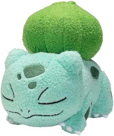 Pokemon 5 Sleeping Squirtle Charmander Bulbasaur Starter Plush