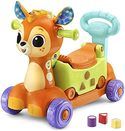 VTech 4-in-1 Grow-with-Me Fawn Scooter Frustration Free Packaging