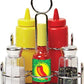 Melissa & Doug Melissa Doug Condiments Set 6 pcs - Play Food Stainless Steel Caddy