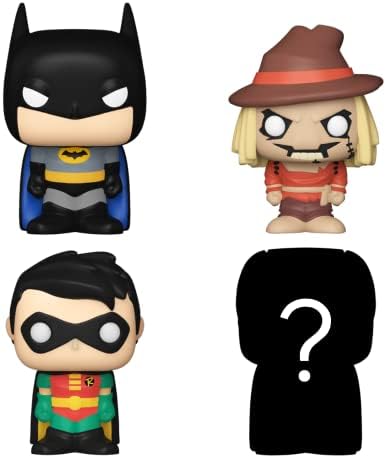 Funko Bitty POP DC - Batman 4-Pack - Batman Robin Scarecrow and A Surprise Mystery Mini