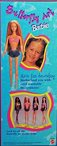 Barbie Butterfly Art BARBIE Doll w Cool Decorations 1998