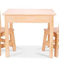 Melissa & Doug Melissa Doug Solid Wood Table and 2 Chairs Set - Light Finish Furniture