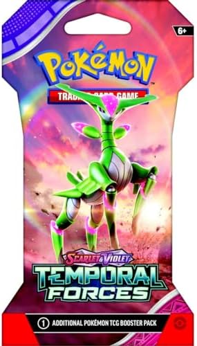 Pokemon TCG Scarlet and Violet Temporal Forces Sleeved Booster Pack 8 Packs