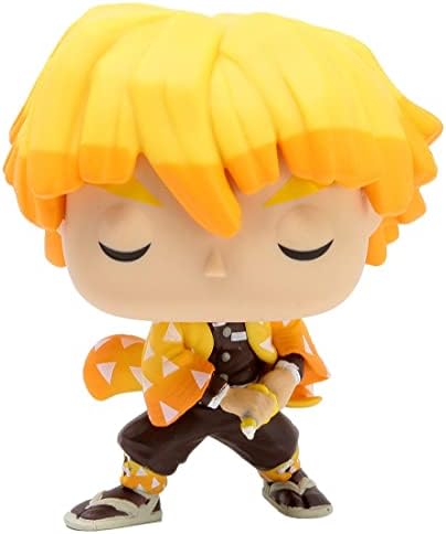 Funko POP Demon Slayer - Zenitsu Agatsuma Pop Vinyl Figure Bundled with Compatible Pop