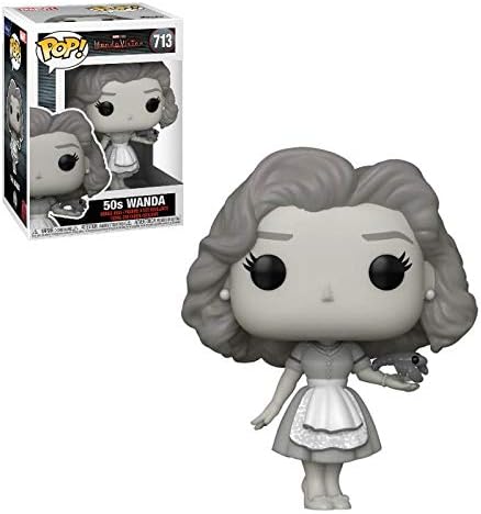 Funko Wanda 50s BW Pop 713 Pop TV Wanda Vision Vinyl Figure Bundled with EcoTek Protector