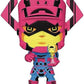 Funko POP Jumbo Marvel Galactus wSurfer PX BLK LT 10IN Figure Standard