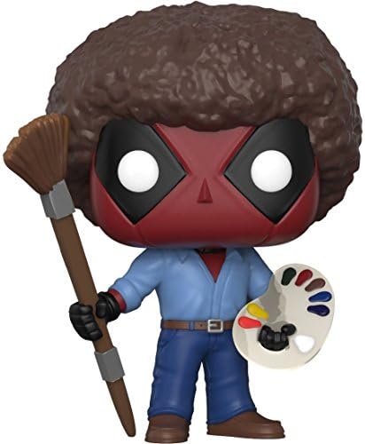 Funko Pop Marvel X-Men Deadpool Playtime - Bob Ross Deadpool Vinyl Figure Bundled with