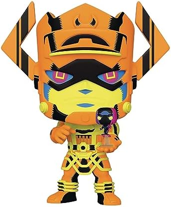 Funko POP Jumbo Marvel Galactus wSurfer PX BLK LT 10IN Figure Standard
