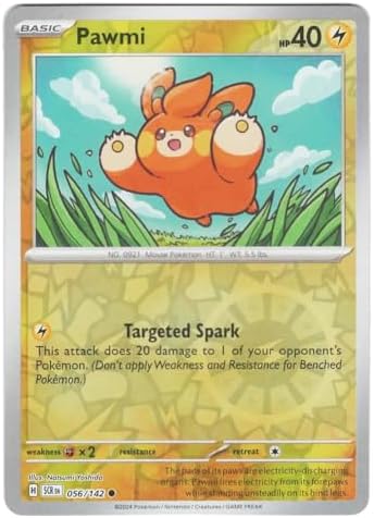 Pokemon - Pawmi 056142 - Stellar Crown Reverse Foil - Single Card