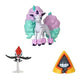 Pokemon 3 Pack-Features 2 Snorunt Pikipek and 3-Inch Galarian Ponyta Battle Figures Black