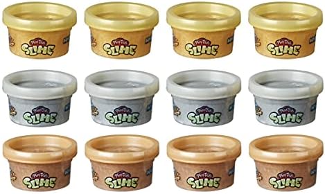 Play-Doh Slime HydroGlitz Gold Collection - 3 Different Liquid Colours - Pack of 12