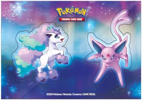 Pokemon TCG Psychic Stacking Tin 3 Booster Packs 2 Sticker Sheets