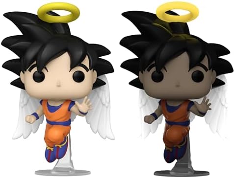 Funko Pop Animation Dragon Ball Z - Goku with Wings Angel 2 Piece Bundle - Common Chase