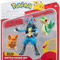 Pokemon Battle Figure 3 Pack - Features 2-Inch Snivy and Pawmi and 3-Inch Lucario Battle
