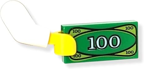 Lego Batman x5 $100 Dollar Bill Bank Cash Minifigure New