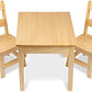 Melissa & Doug Melissa Doug Solid Wood Table and 2 Chairs Set - Light Finish Furniture