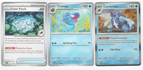 Pokemon Carracosta 038142 - Stellar Crown Pokemon Card Lot - Tirtouga Cover Fossil