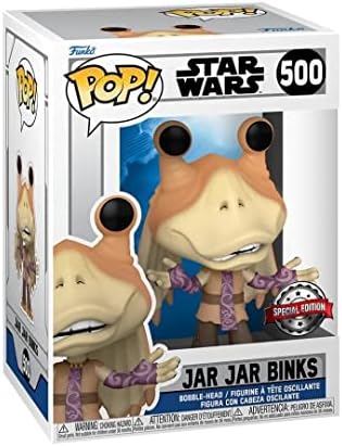 Funko Jar Jar Binks SW The Clone Wars Excluisve Pop Bundled with Pop Protector 500
