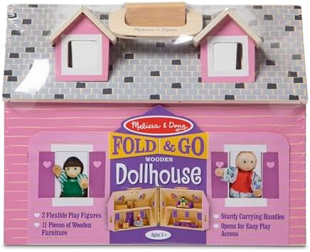 Melissa & Doug Melissa Doug Fold and Go Wooden Doll