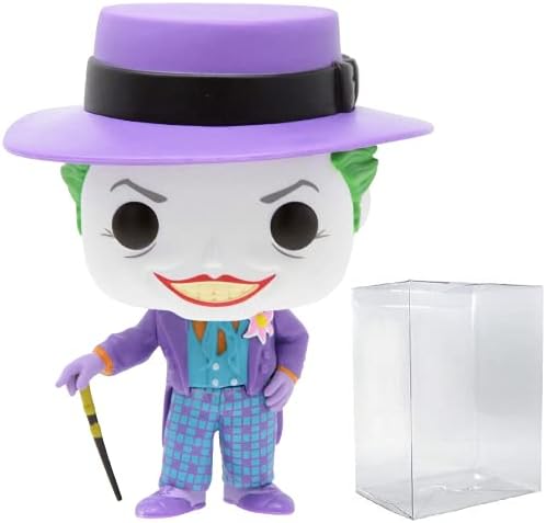 Funko POP DC Heroes Batman 80th - Joker with Hat 1989 Funko Pop Vinyl Figure Bundled with
