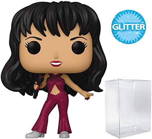 Funko Selena Burgundy Outfit Pop Vinyl Figure Bundled with Compatible Pop Box Protector