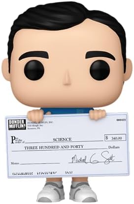 Funko POP TV The Office - Michael Scott with Check - 16 Odds for Rare Chase Varianteck - Collectable Vinyl Figure