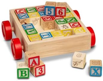 Melissa & Doug Melissa Doug Classic ABC Block Cart 1 Count Pack of 1
