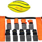 Nerf 10 Player Flag Football Belts Ball Set - Youth Flags Junior Foam Football for - Full