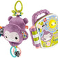 Fisher-Price Baby Stroller Toy Sing Go Purple Monkey Musical Sensory Plush