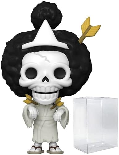 Funko POP One Piece - Brook Bonekichi Funko Pop Vinyl Figure Bundled with Compatible Pop