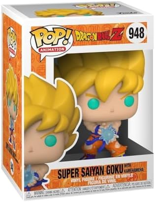 Funko Pop Animation Dragon Ball Z - SS Goku with Kamehameha Wave Multicolor 3.75 Inches - Collectable Vinyl Figure