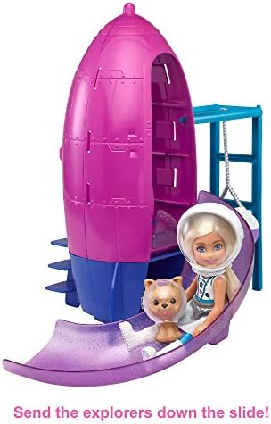 Barbie Space Discovery Chelsea Doll Rocket Ship-Themed Playset with Puppy