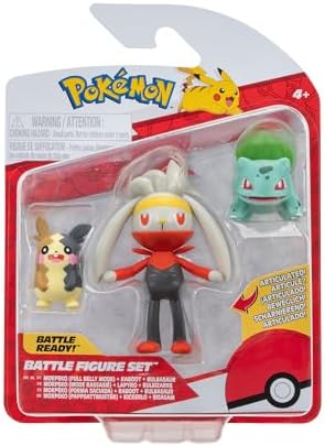 Pokemon Battle Figure 3PK MORPEKO Bulbasaur RABOOT