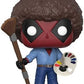 Funko Deadpool Bob Ross Playtime 70s with Afro POP Bobble Figure - Deadpool Bob Ross -