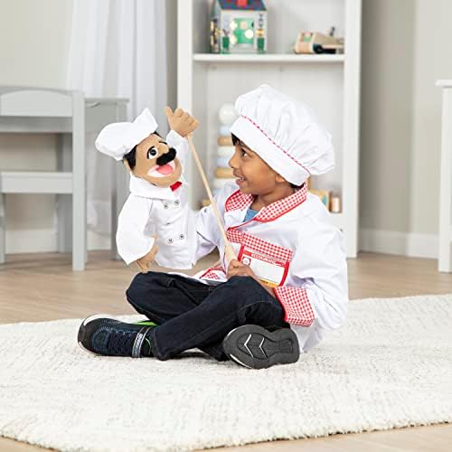 Melissa & Doug Melissa Doug Chef Puppet Al Dente with Detachable Wooden Rod
