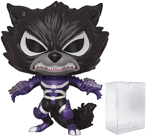 Funko POP Marvel Venom - Venomized Rocket Raccoon Funko Pop Vinyl Figure Bundled with